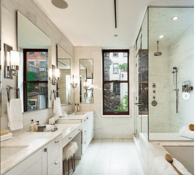 modern white bathroom