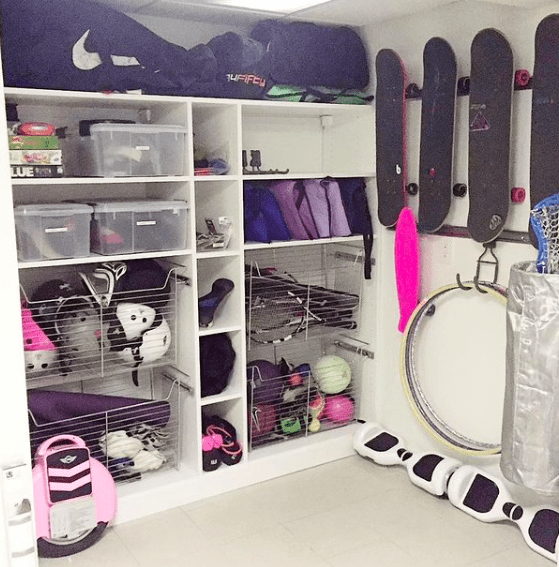 An organized garage