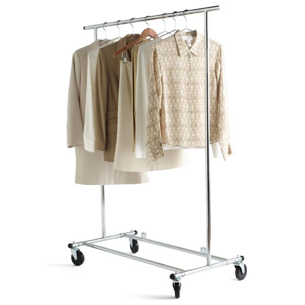 Chrome clothing rack