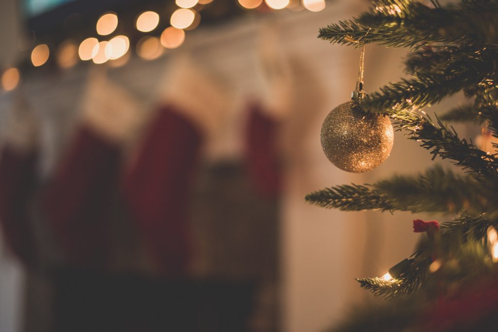 Christmas tree with ornament
