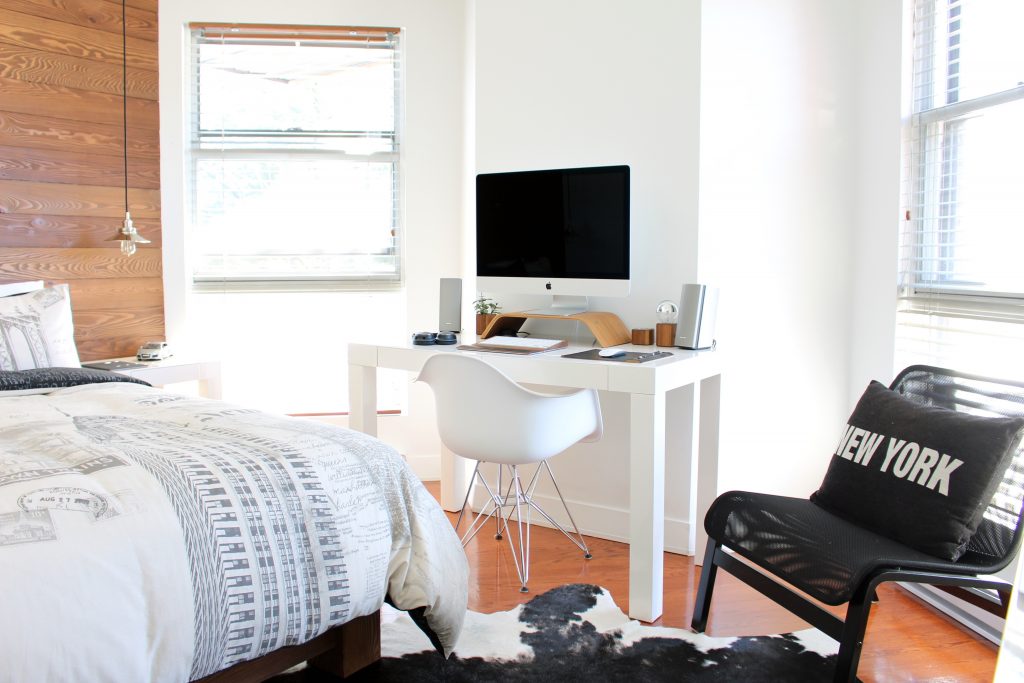 a small New York apartment with natural light