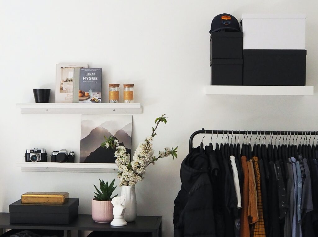 A well organized winter wardrobe